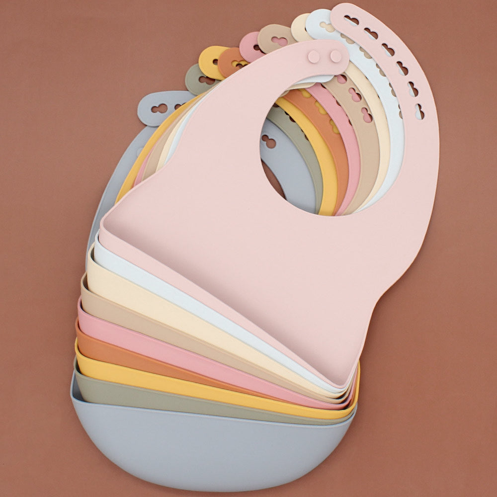 Baby Bib Mist Blue