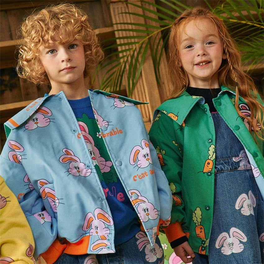 Reversible Jacket Rabbit Collar