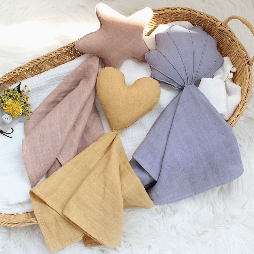 Baby Comforter Star Brown Coffee