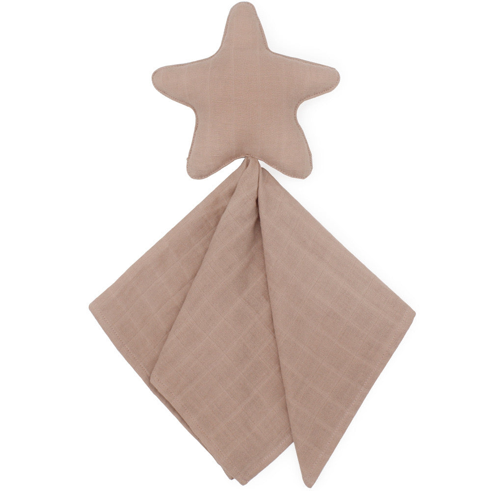 Baby Comforter Star Brown Coffee