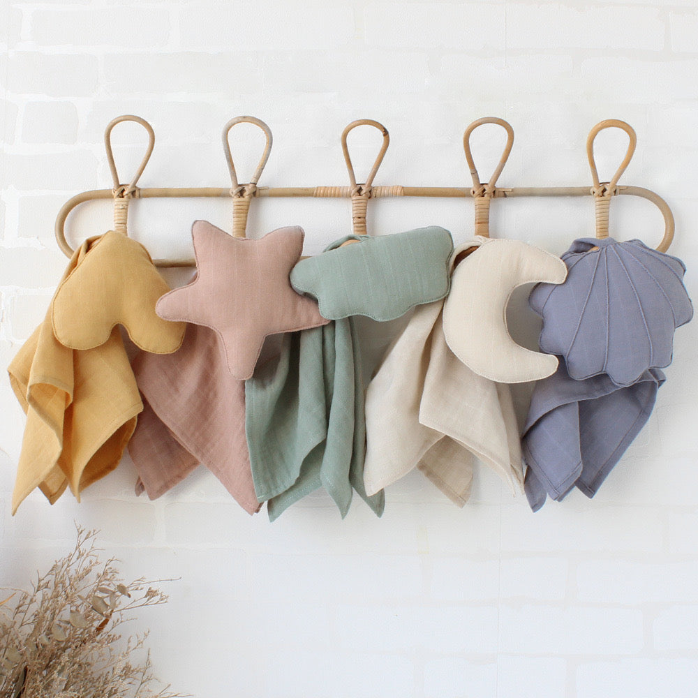 Baby Comforter Star Brown Coffee