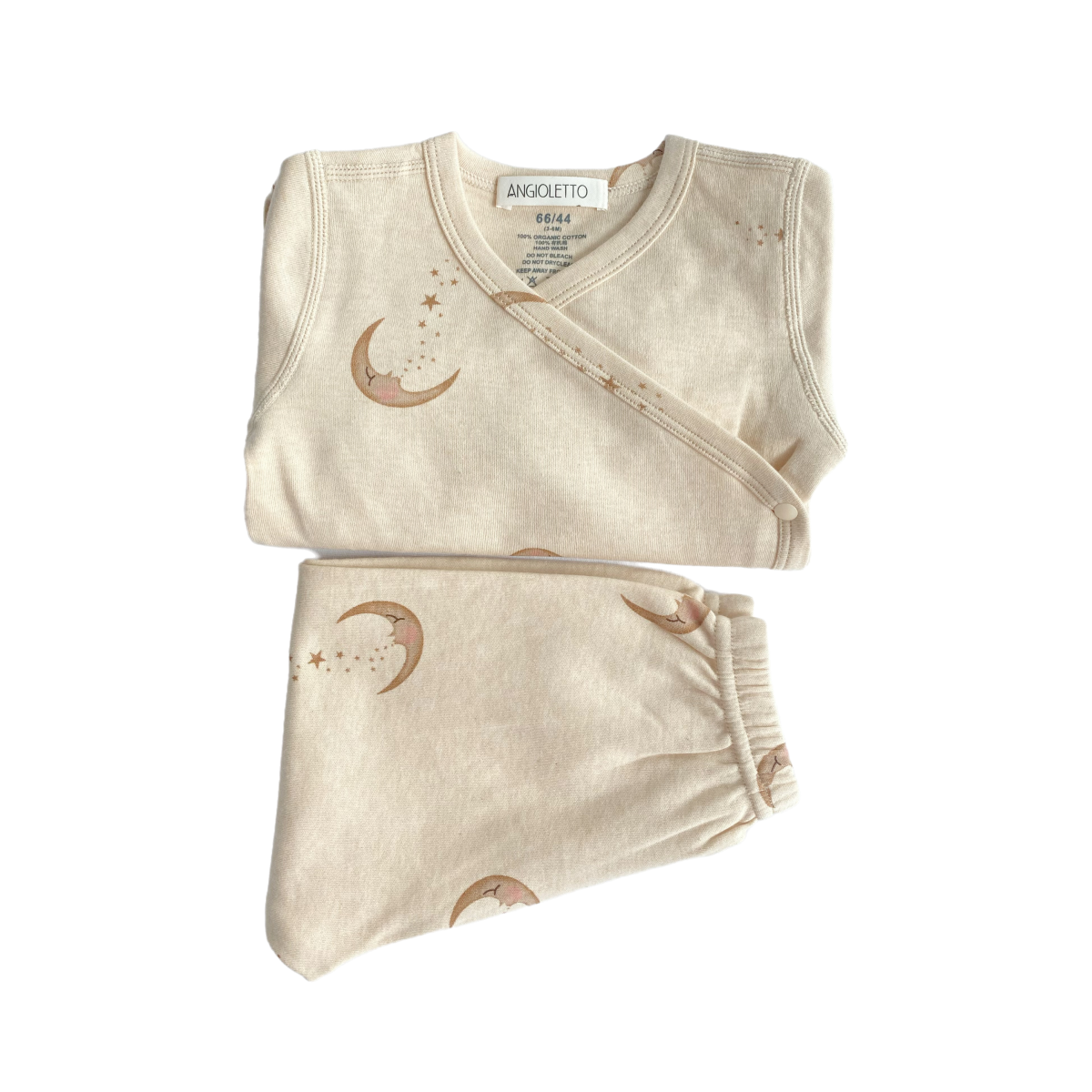 Baby 2 piece Long Sleeve Bodysuit and Pant Moon Angioletto 