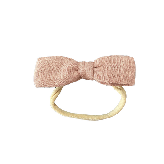 Organic Cotton Topknot Headband Brown Coffee