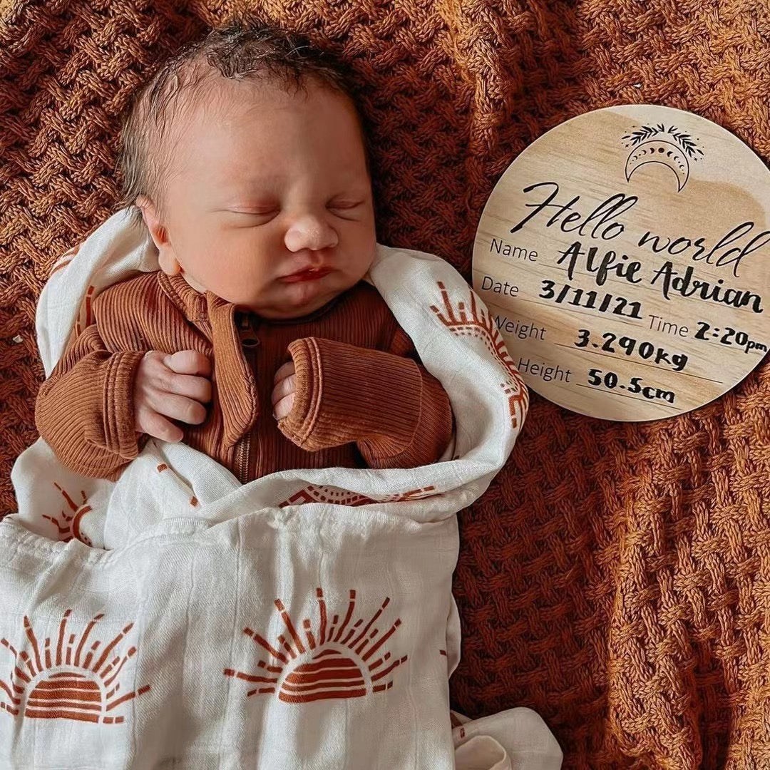 Baby Muslin Blanket Bamboo - Sunlight